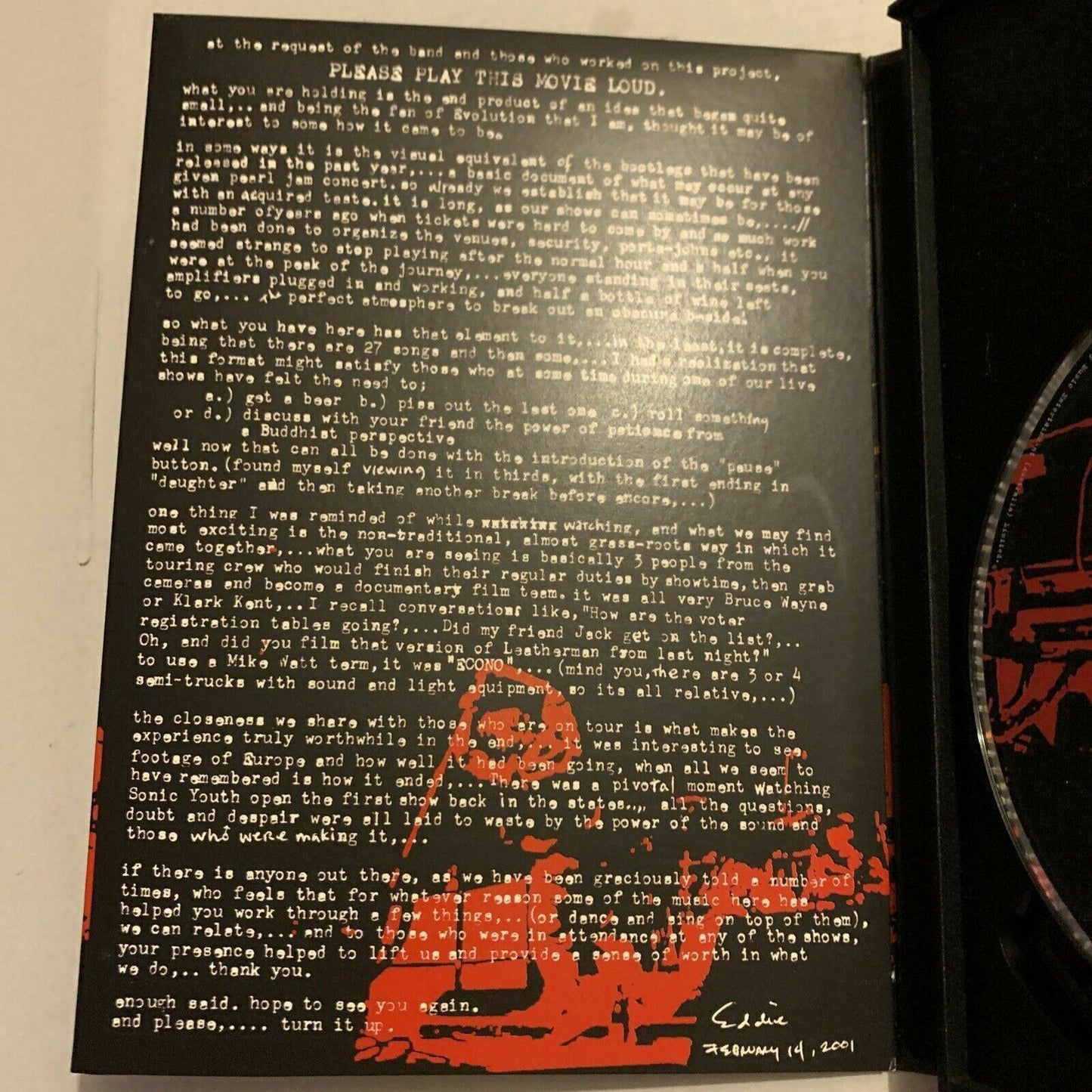 Pearl Jam Touring Band 2000 - DVD Region free