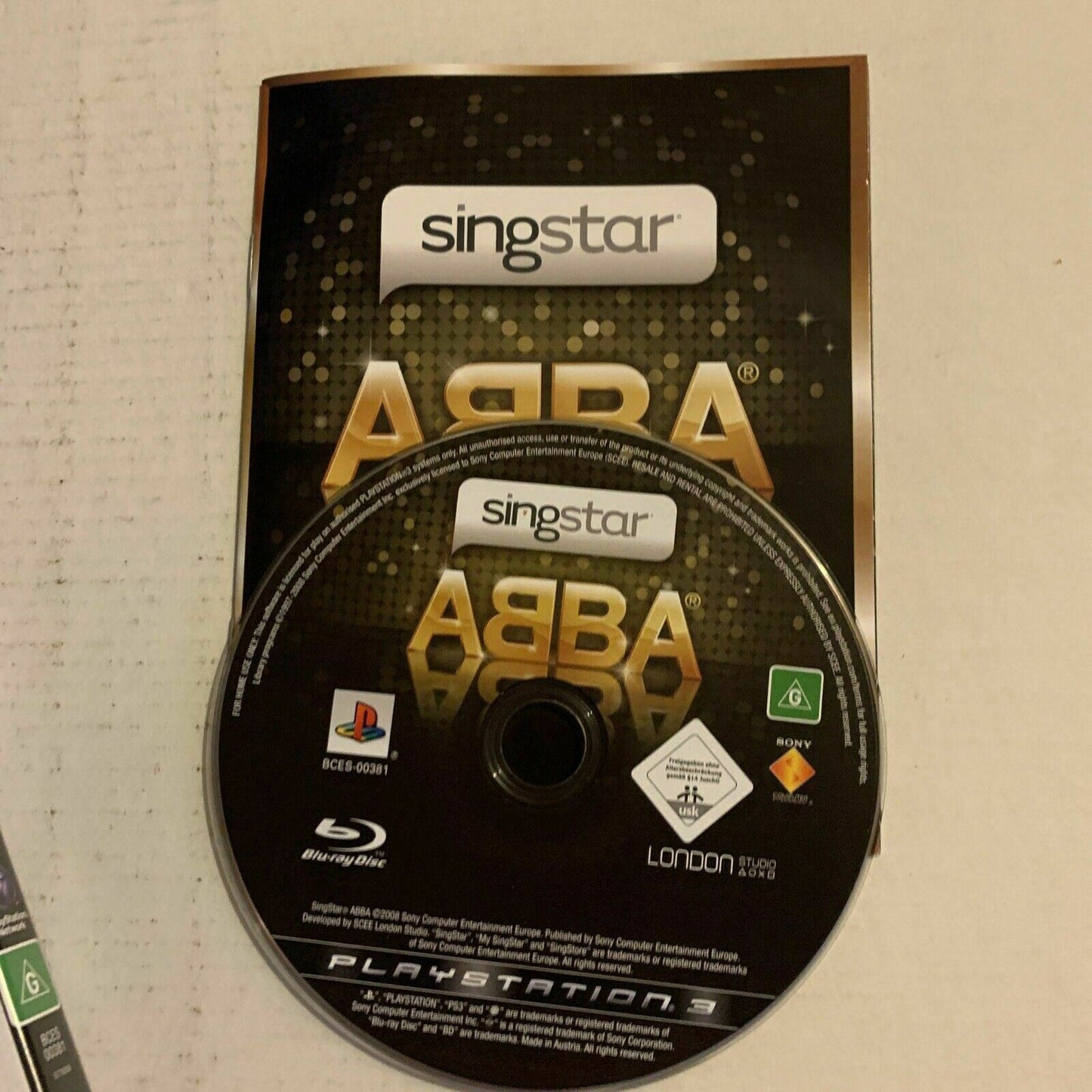 Singstar: ABBA (Sony Playstation 3 PS3 PAL) With Manual