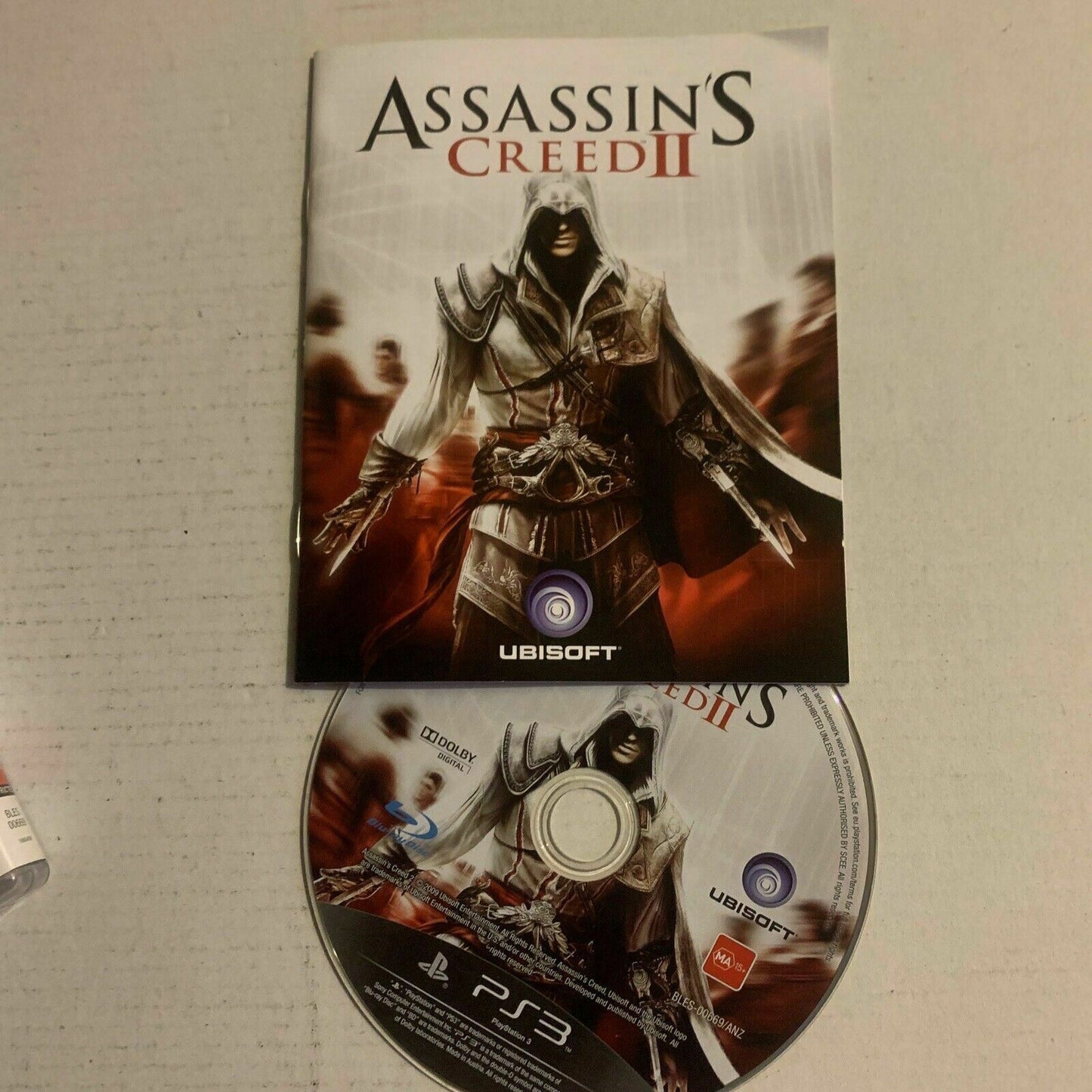 Assassin's Creed II PS3 Sony PlayStation 3 with Manual