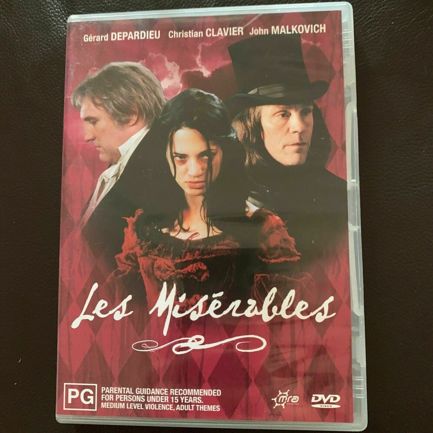 Les Miserables (DVD, 2000) Gerard Depardieu, John Malkovich. Region 4