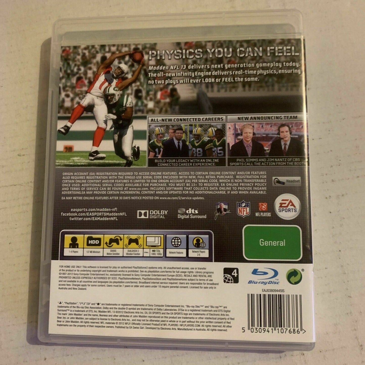 Madden NFL 13, Game For PS3 (PAL, 2012)
