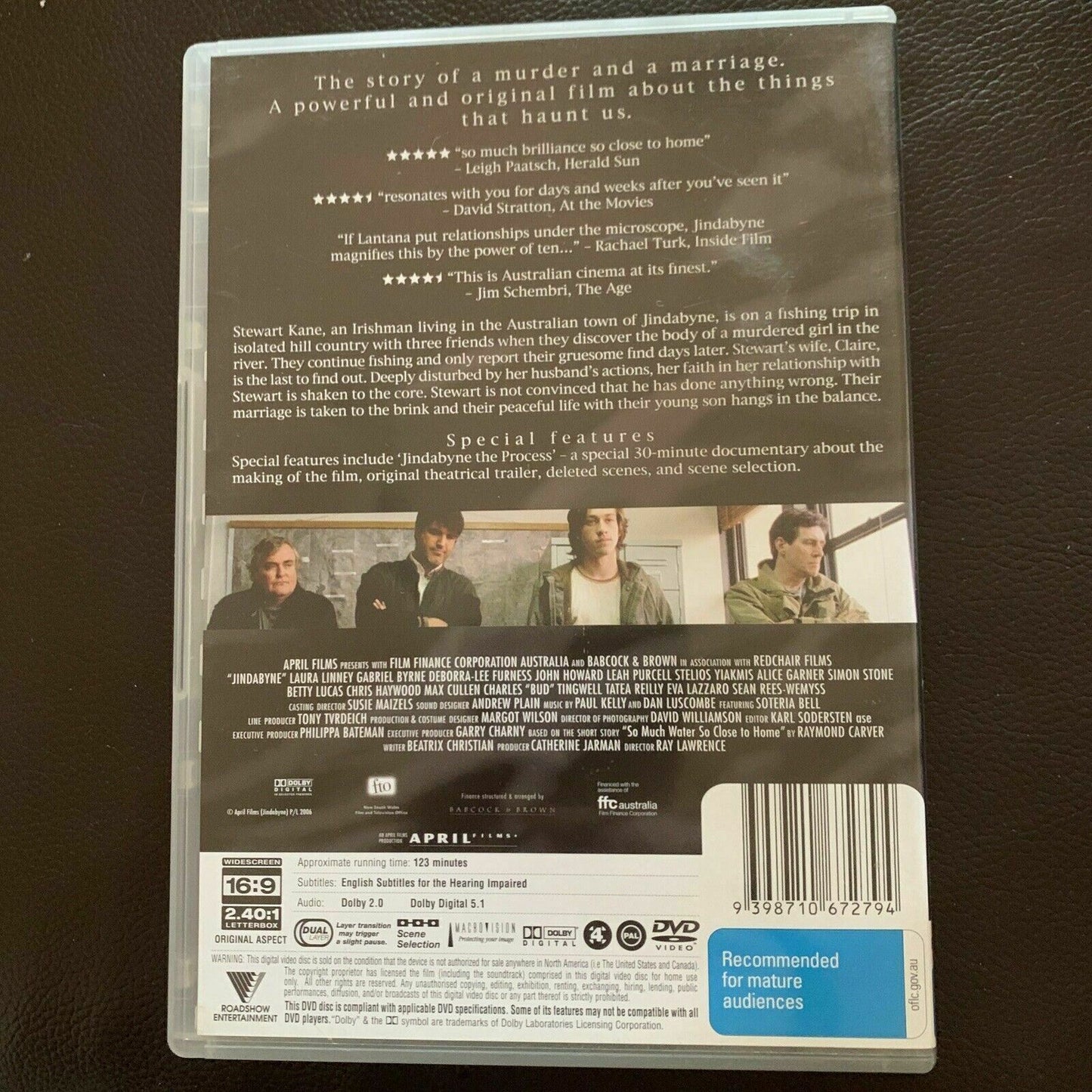 Jindabyne (DVD, 2006) Laura Linney, Gabriel Byrne, John Howard. Region 4