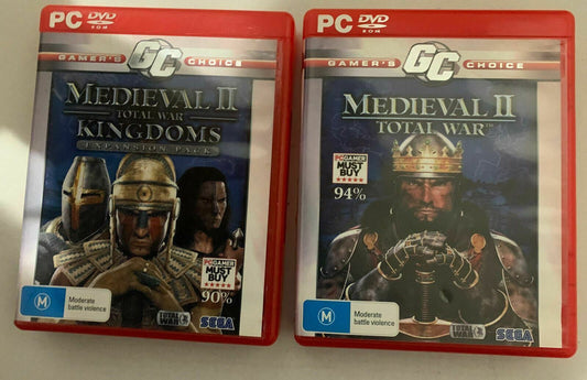 Mediaeval II Total War Kingdoms + Expansion Pack PC DVD-ROM