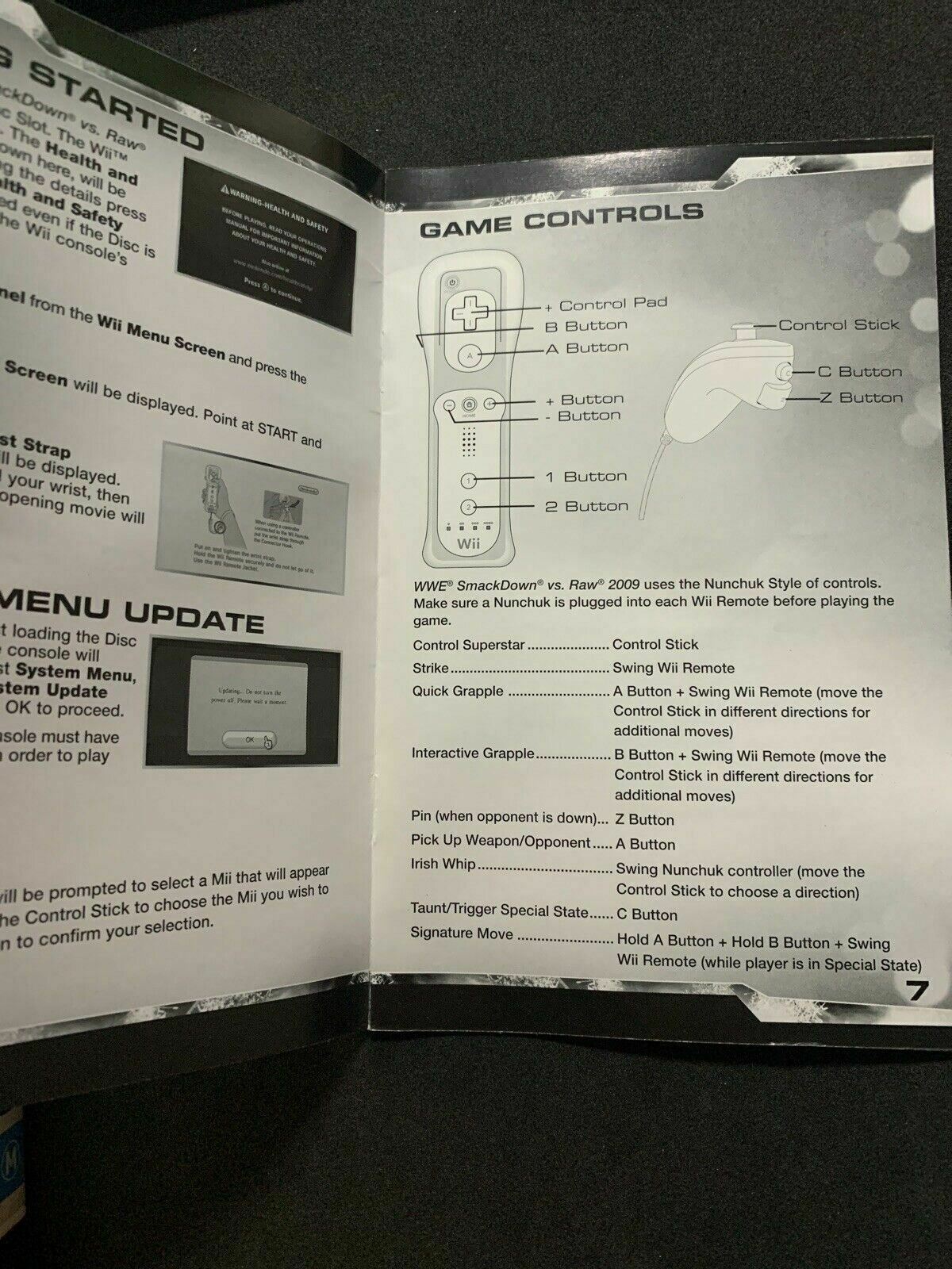 Smackdown Vs Raw 2009 - Nintendo Wii with Manual PAL