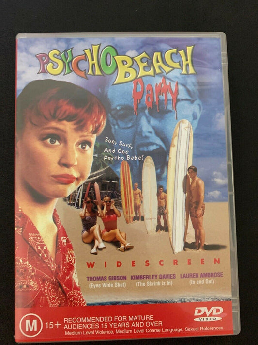 Psycho Beach Party (DVD, 2000) Lauren Ambrose, Nicholas Brendon - Horror Comedy