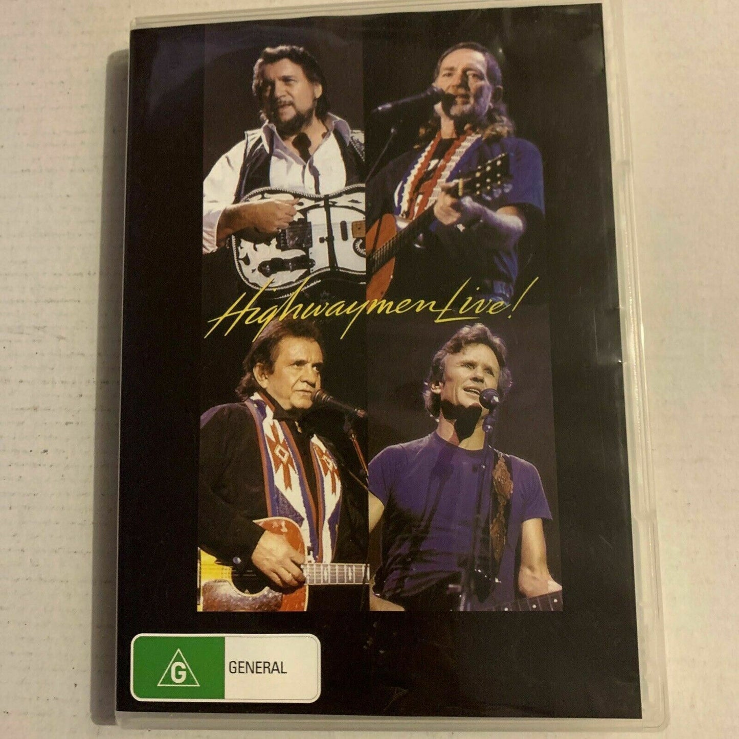 Highwaymen Live! Willie, Waylon, Cash & Kris (DVD, 1990) Johnny Cash Region Free