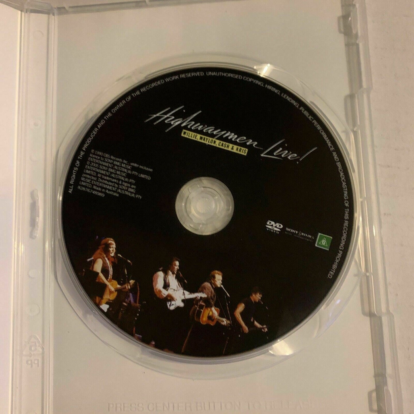 Highwaymen Live! Willie, Waylon, Cash & Kris (DVD, 1990) Johnny Cash Region Free