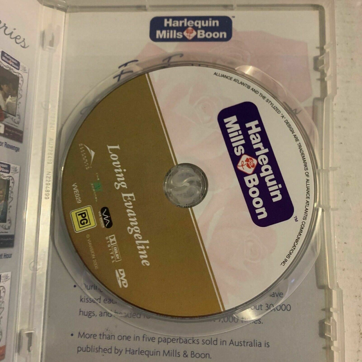 Harlequin Mills & Boon - Loving Evangeline (DVD, 1998) Kelly Rowan Region 4