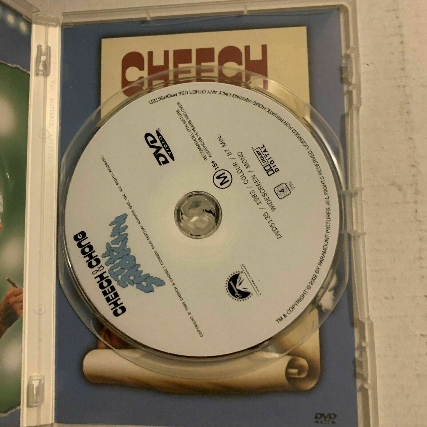 Cheech And Chong - Still Smokin' (DVD, 1983) Cheech Marin, Tommy Chong Region 4