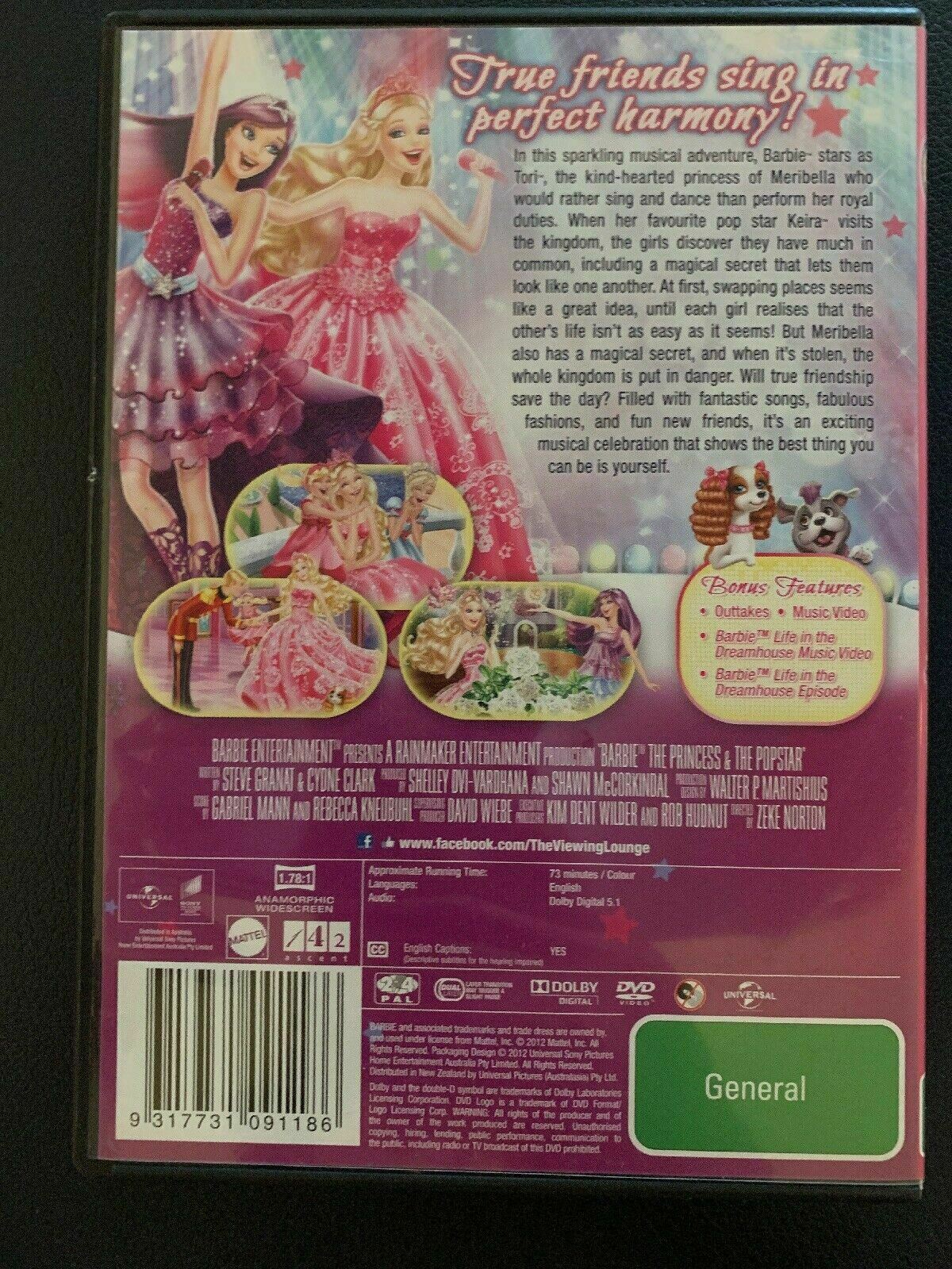 Barbie - The Princess & The Popstar (DVD)