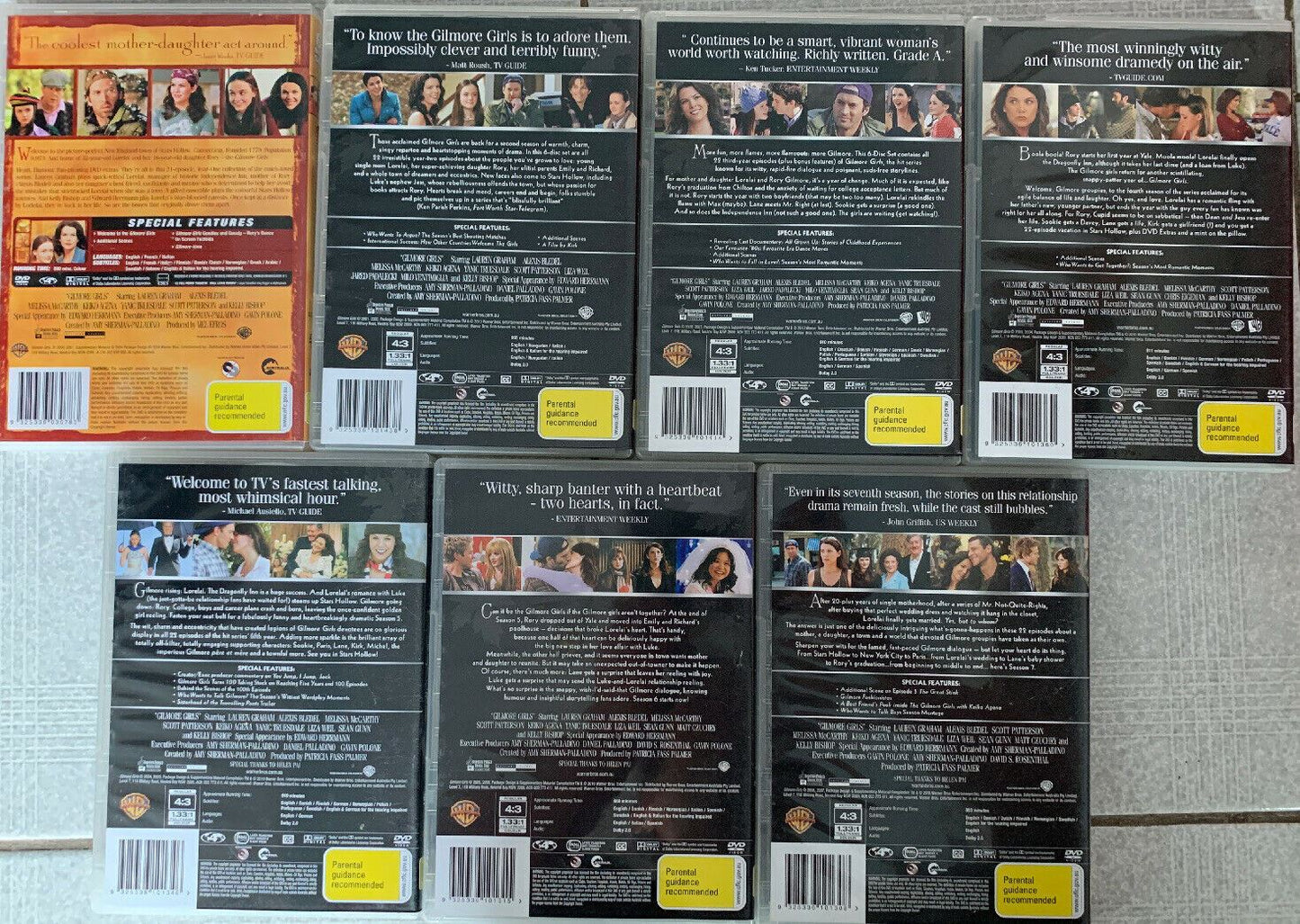 Gilmore Girls - The Complete Series (DVD, 2008, 42-Disc Set) Season 1-7