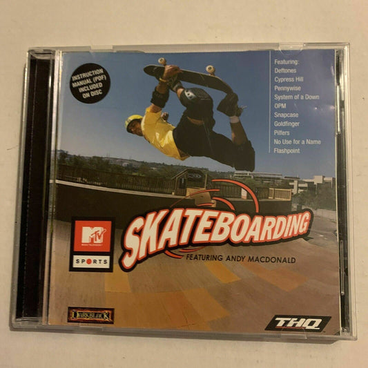 MTV Sports - Skateboarding Featuring Andy MacDonald PC CD-ROM  Windows 95