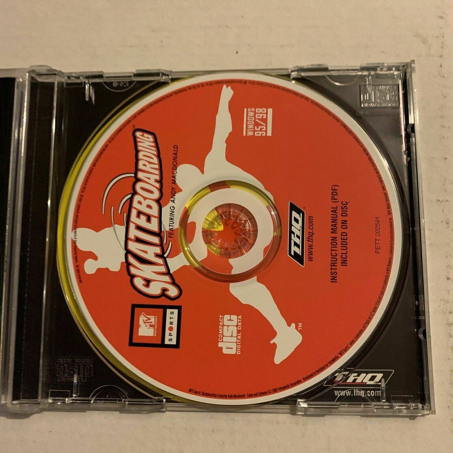 MTV Sports - Skateboarding Featuring Andy MacDonald PC CD-ROM  Windows 95