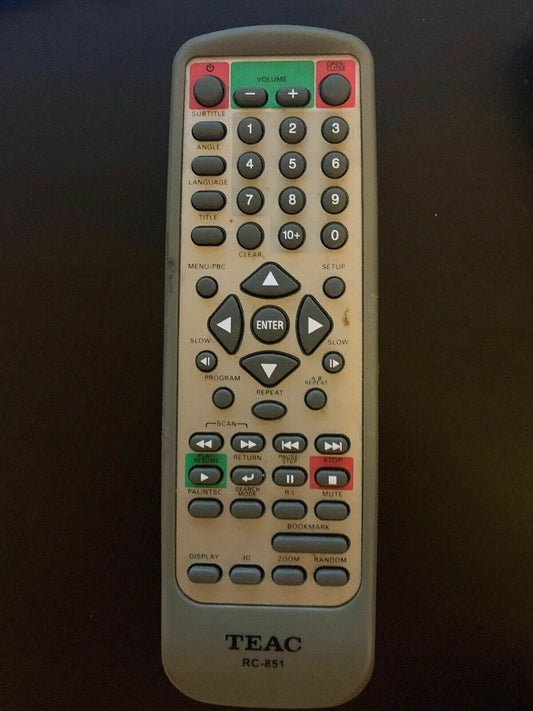 Genuine Teac RC-851 Remote Control Unit for TEAC DVD Player