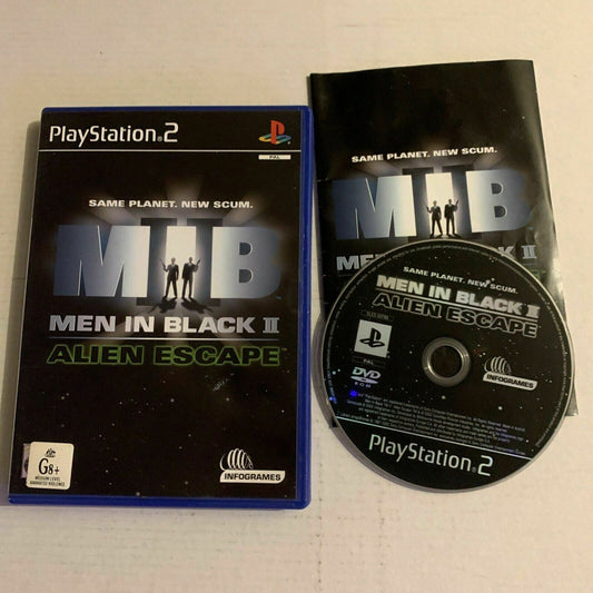 Men In Black II: Alien Escape - Sony PlayStation 2 PS2 PAL Complete with Manual
