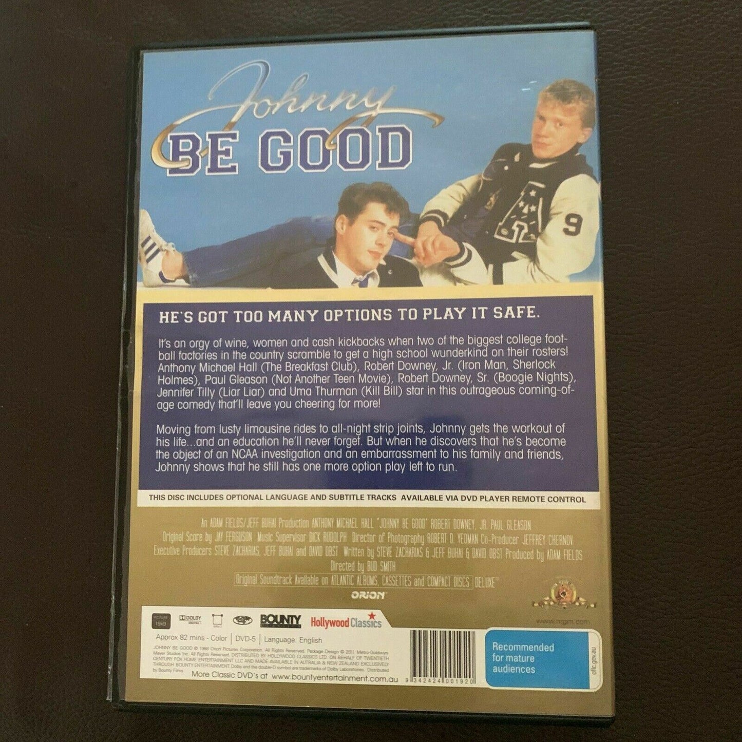 Johnny Be Good (DVD, 1988) Robert Downey Jr, Anthony Michael Hall. Region 4