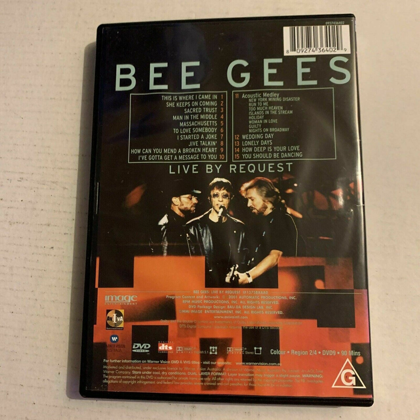 Bee Gees - Live By Request (DVD, 2001) Region 4,2