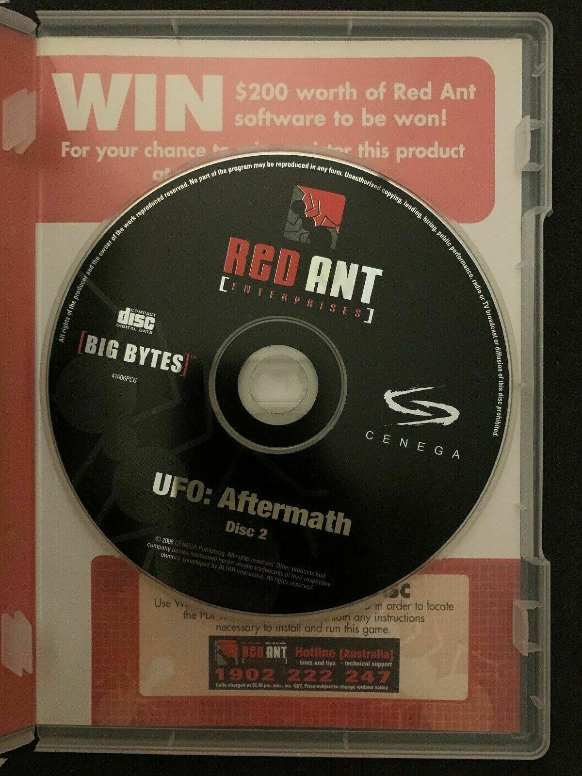 UFO: Aftermath (PC, 2006) CDROM Strategy Tactical Combat Game