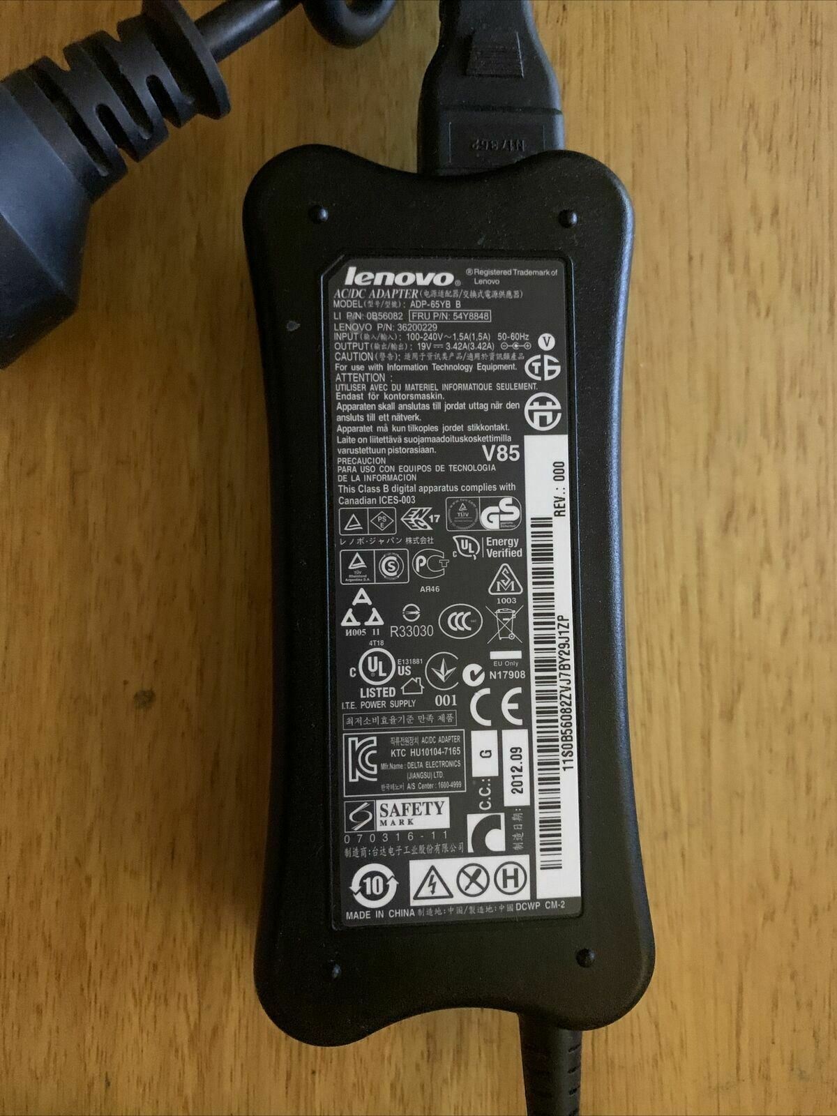 Genuine Lenovo ADP-65YB AC Adapter 19v 3.42a