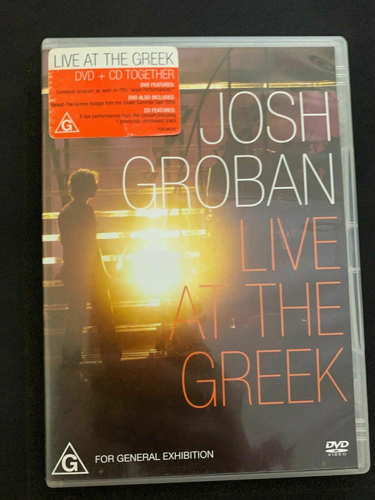 Josh Groban Live At The Greek [ 2 DVD Set + Booklet ] Regions 2,3,4,5