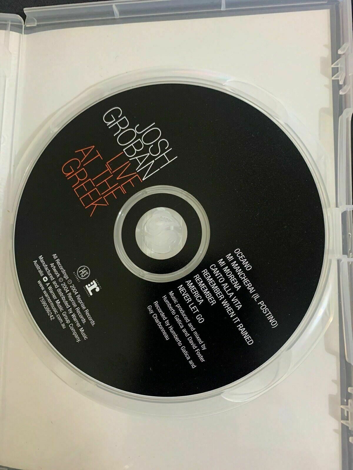 Josh Groban Live At The Greek [ 2 DVD Set + Booklet ] Regions 2,3,4,5