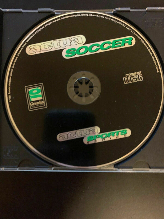 Actua Soccer 1997 PC Cdrom Actua Sports Series Vintage Football Game