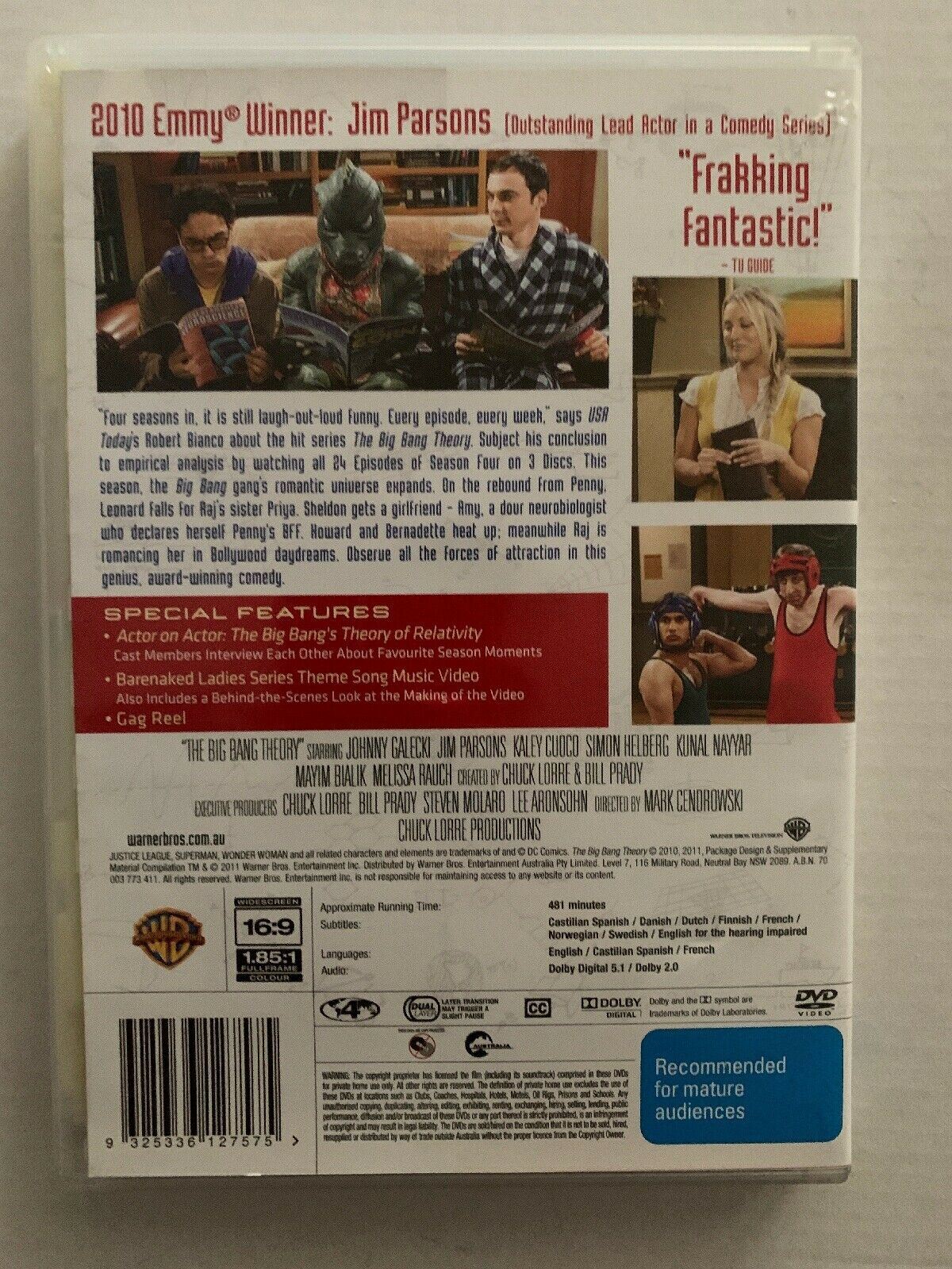 The Big Bang Theory : Season 4 (DVD) Region 4