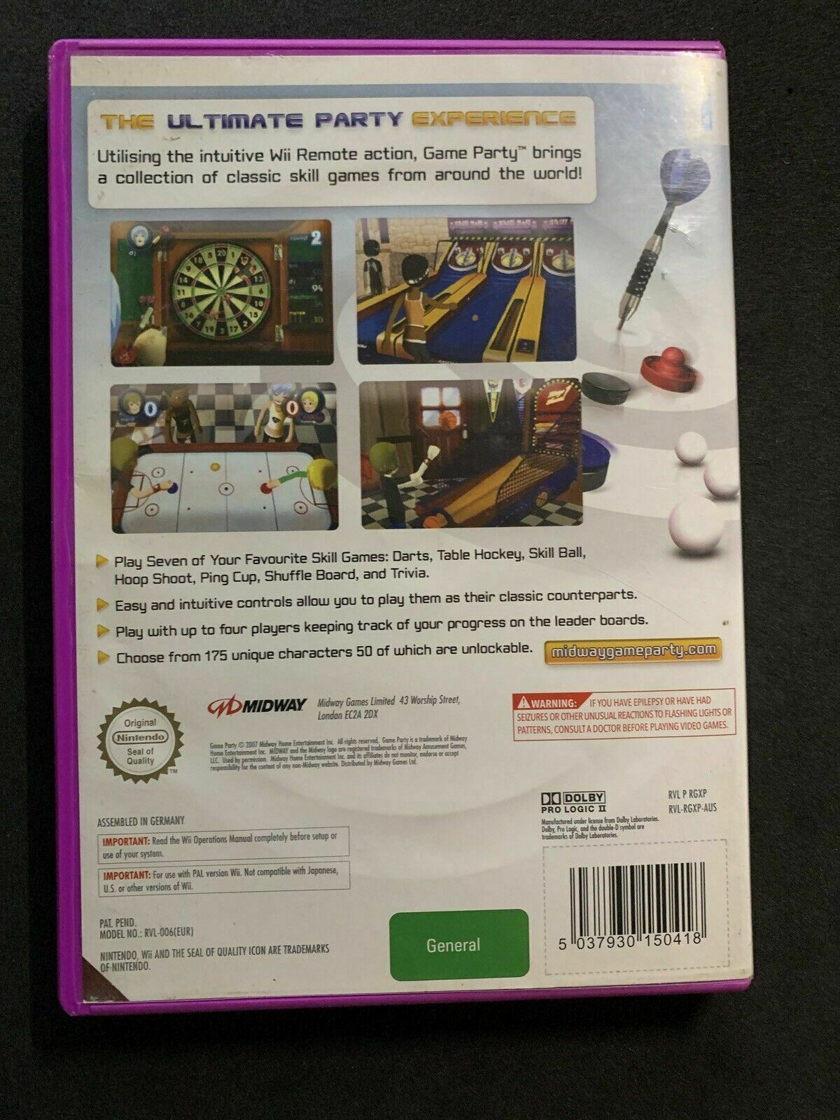 Game Party Nintendo Wii Game PAL Region