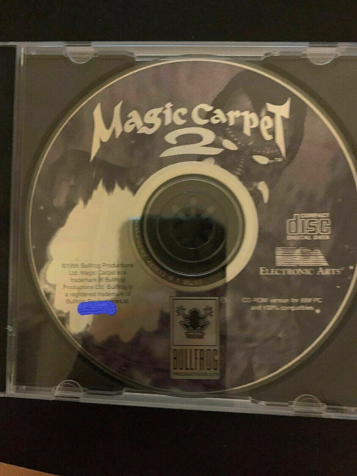 Magic Carpet 2 1995 PC Cdrom EA Sports Bullfrog DOS Vintage Action Arcade Game