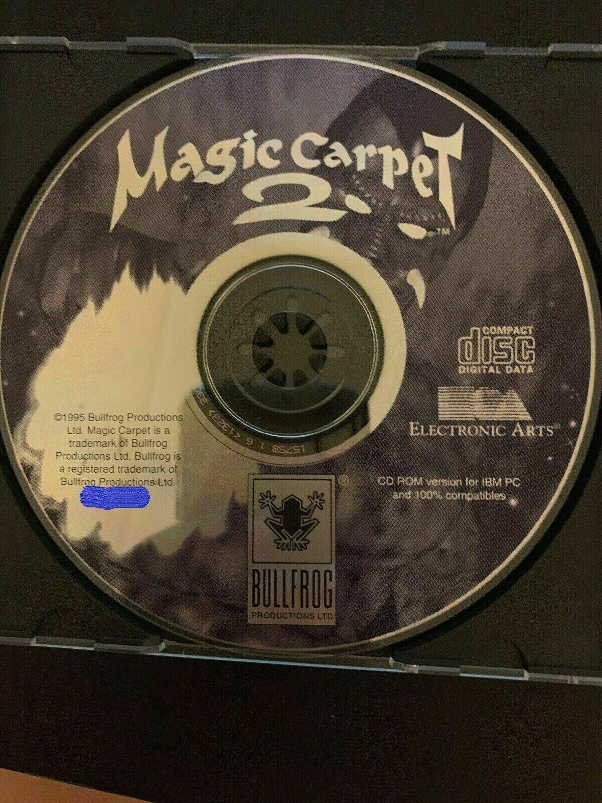 Magic Carpet 2 1995 PC Cdrom EA Sports Bullfrog DOS Vintage Action Arcade Game