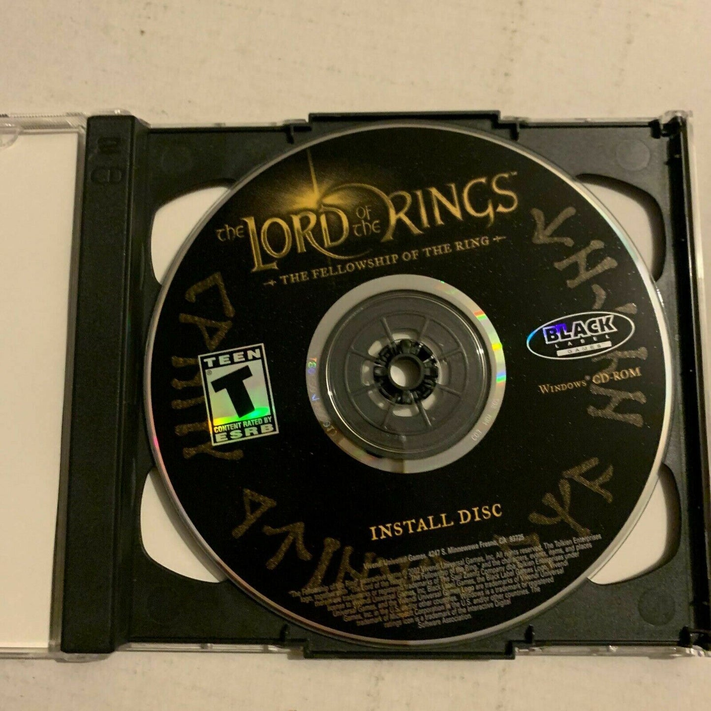 The Lord Of The Rings : The Fellowship Of The Ring PC CDROM Video Game