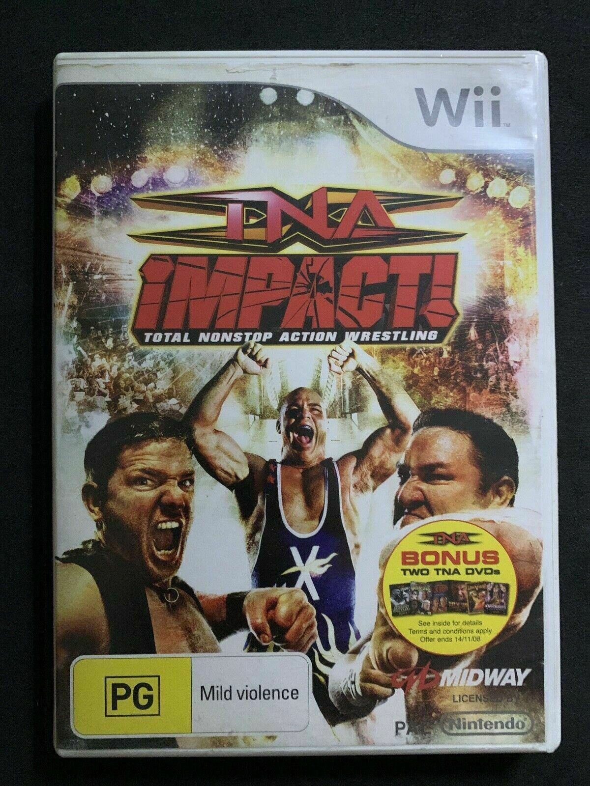 TNA Impact! Total Nonstop Action Wrestling Game for Nintendo Wii / Wii U PAL