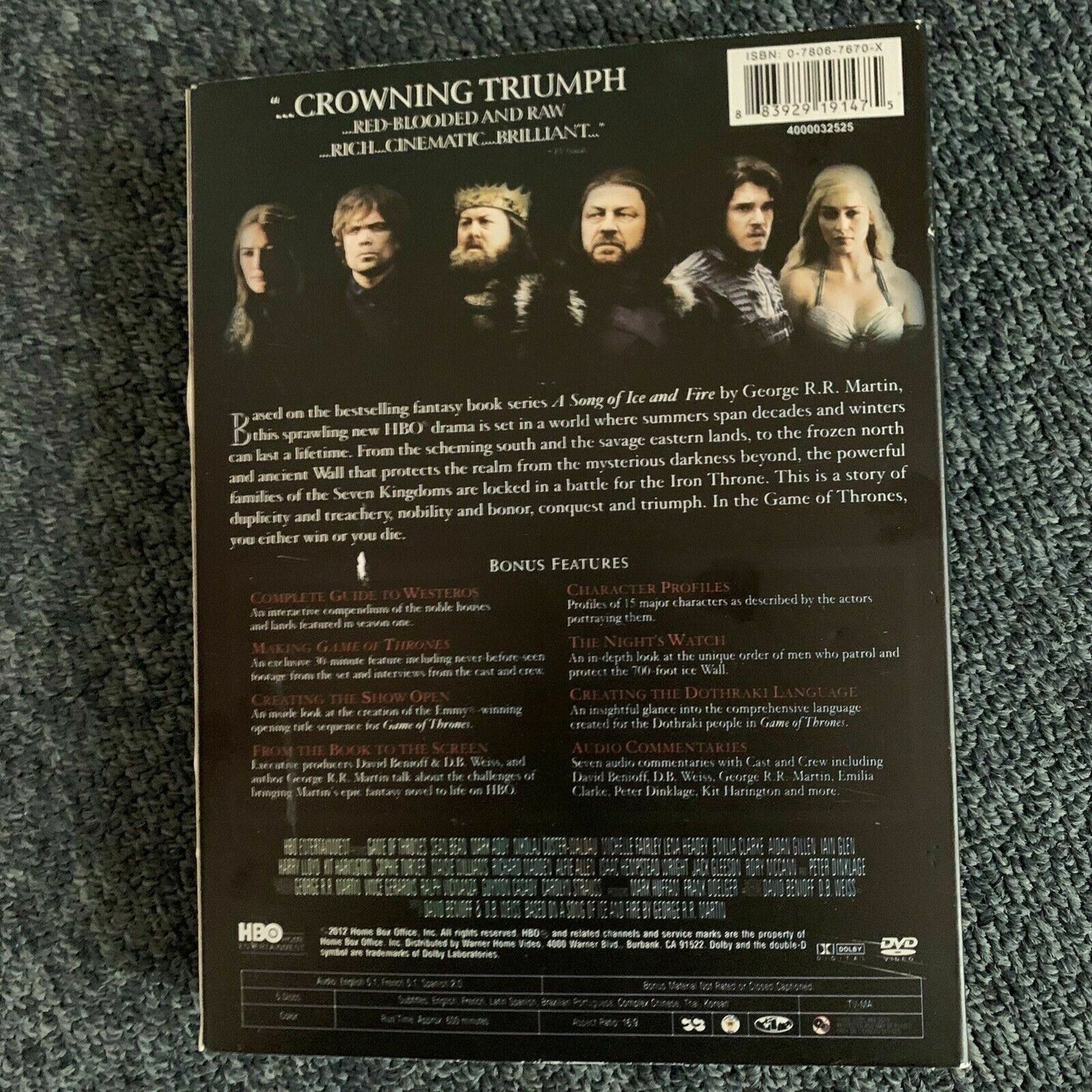 Game Of Thrones : Season 1-4 (DVD) Region 1