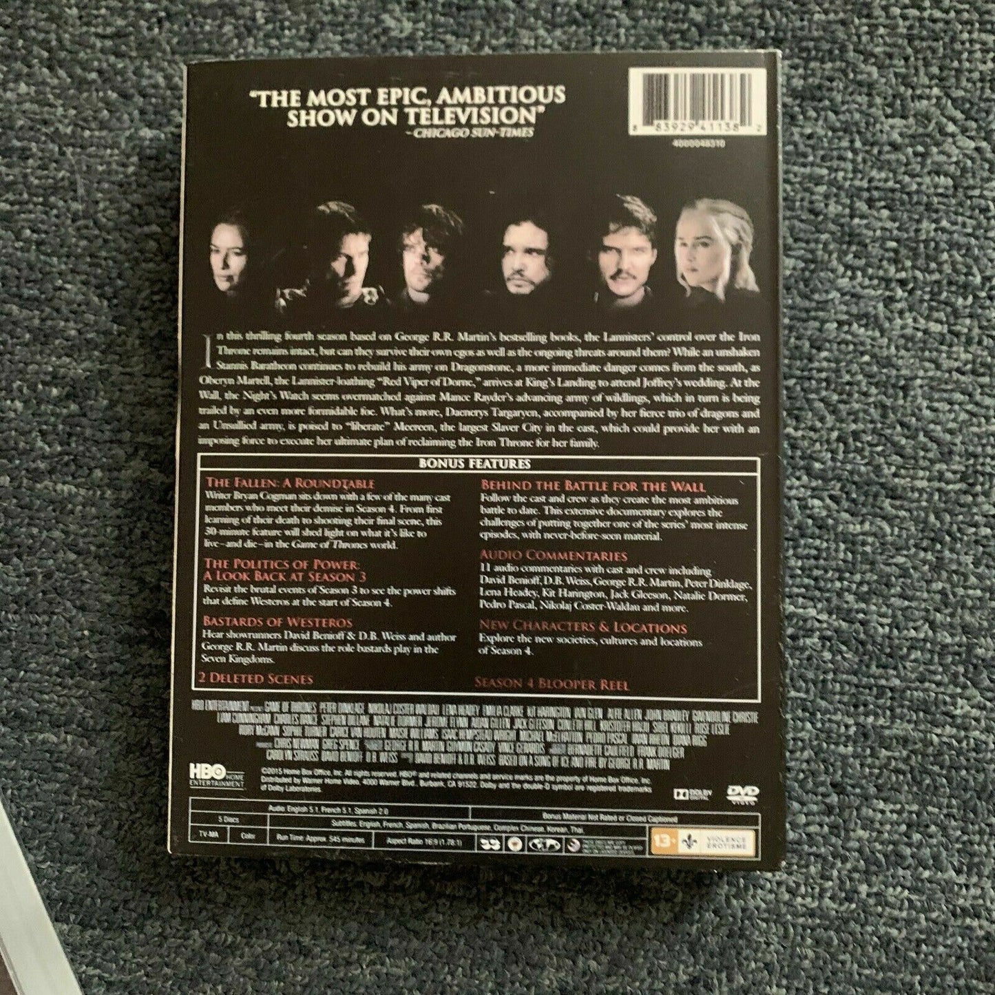 Game Of Thrones : Season 1-4 (DVD) Region 1