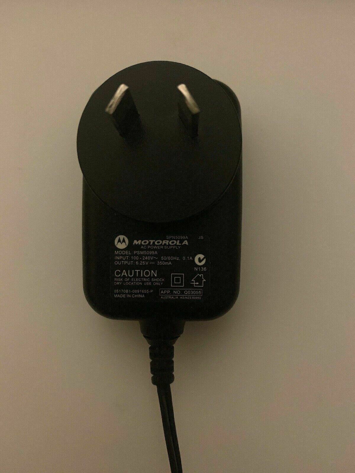 Genuine Motorola PSM5099A AC Power Supply 6.25V 350mA