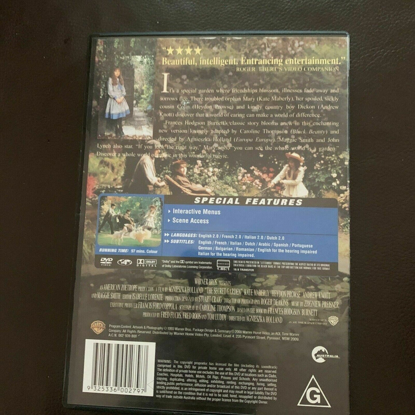 The Secret Garden (DVD, 1993) Kate Maberly, Maggie Smith, Heydon Prowse.Region 4