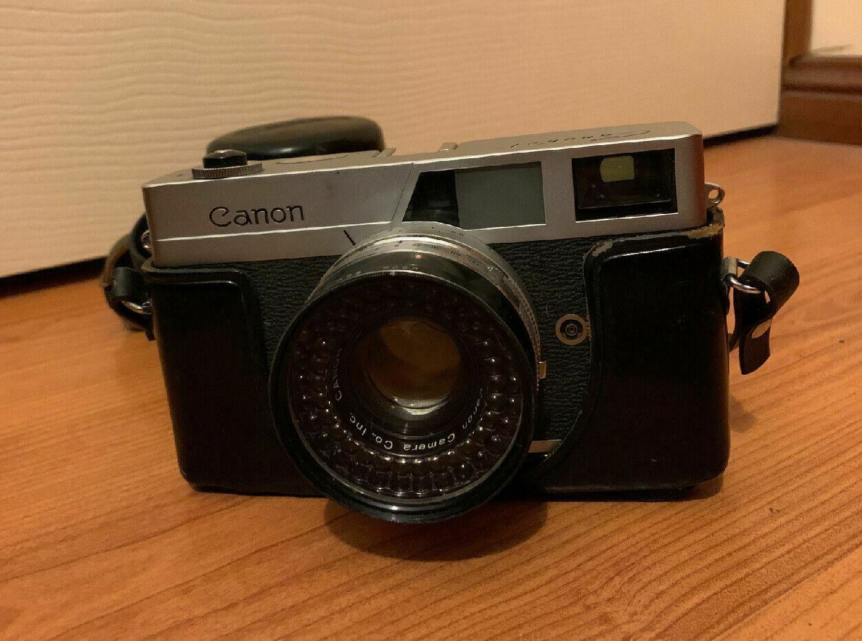 Canon Canonet 35mm Rangefinder Film Camera w/ 45mm f/1.9 Lens Made In JAPAN