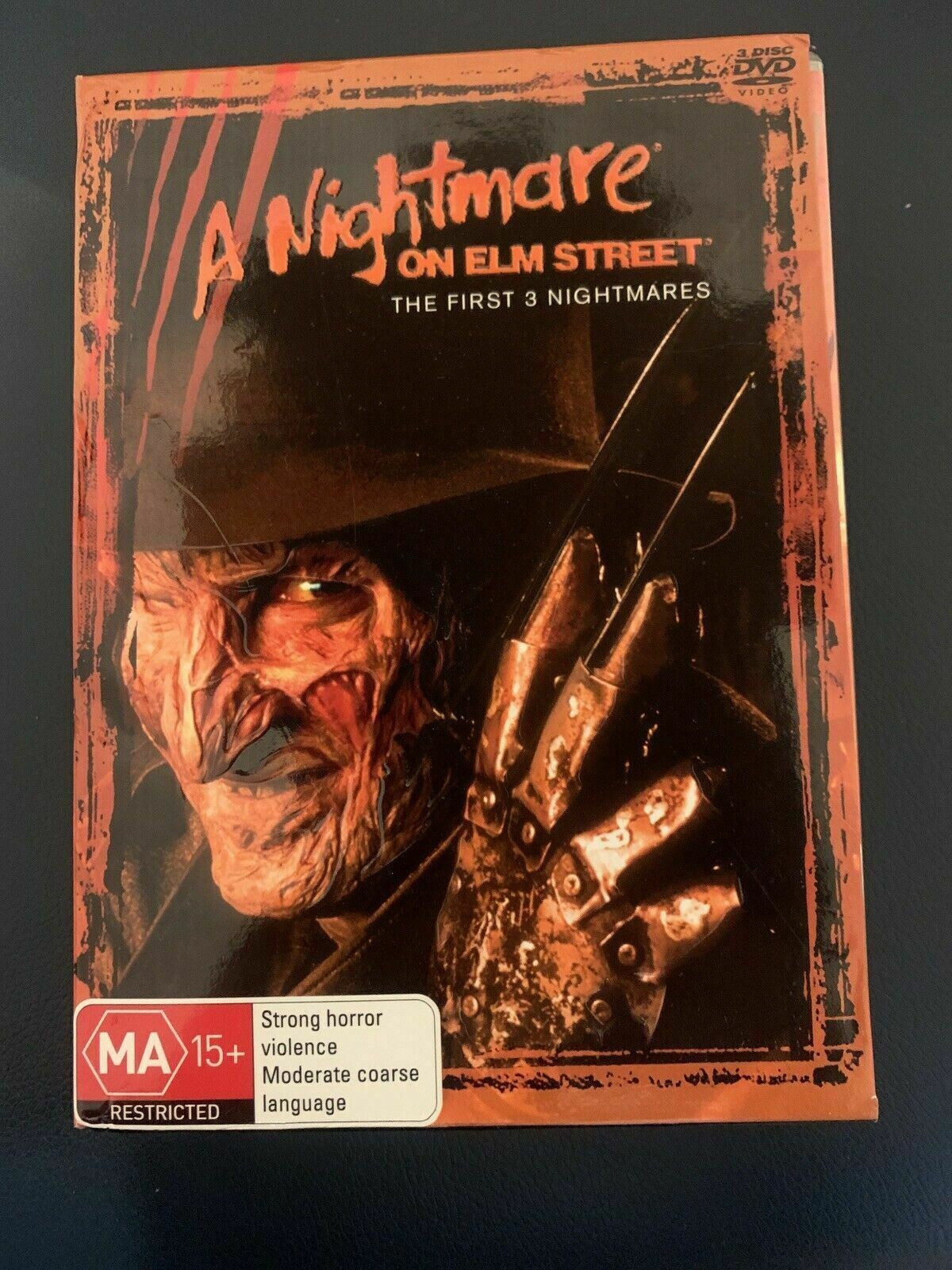 Nightmare On Elm Street - The First 3 Nightmares (DVD, 2005, 3-Disc Set) Region4