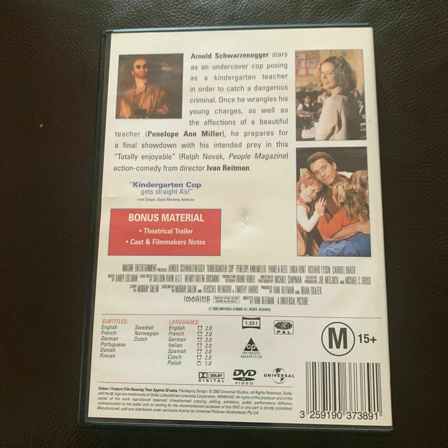 Kindergarten Cop (DVD, 1990) Arnold Schwarzenegger. Region 4