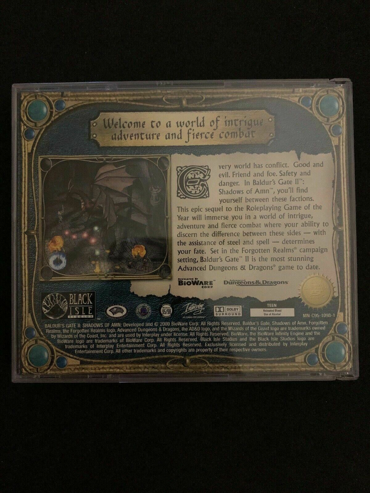 Baldur's Gate II 2 Shadows of Amn - PC Game RPG AD&D Dungeons Dragons BioWare