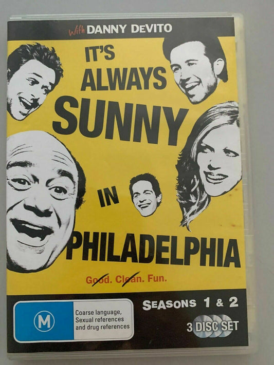 It's Always Sunny In Philadelphia : Season 1-2 (DVD, 2009, 3-Disc Set)