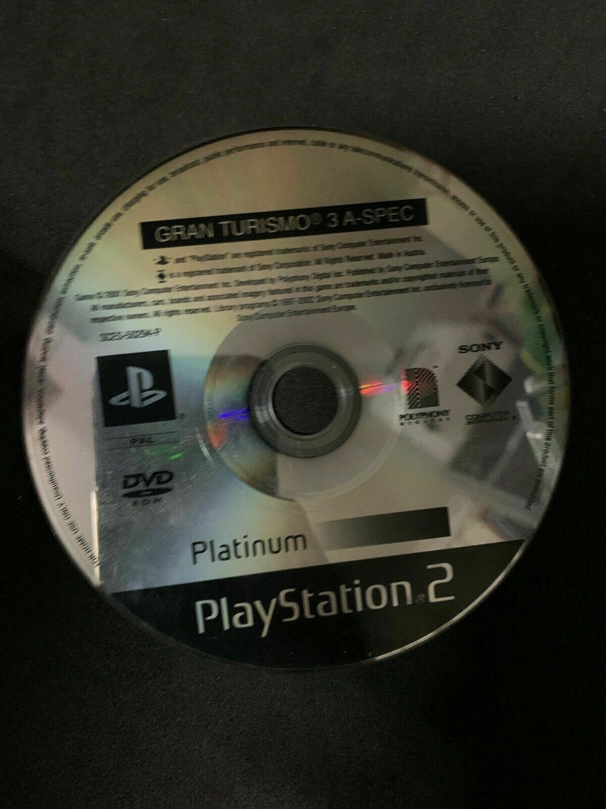 Gran Turismo 3: A-Spec - Platinum (Sony PlayStation 2, 2001) with Manual