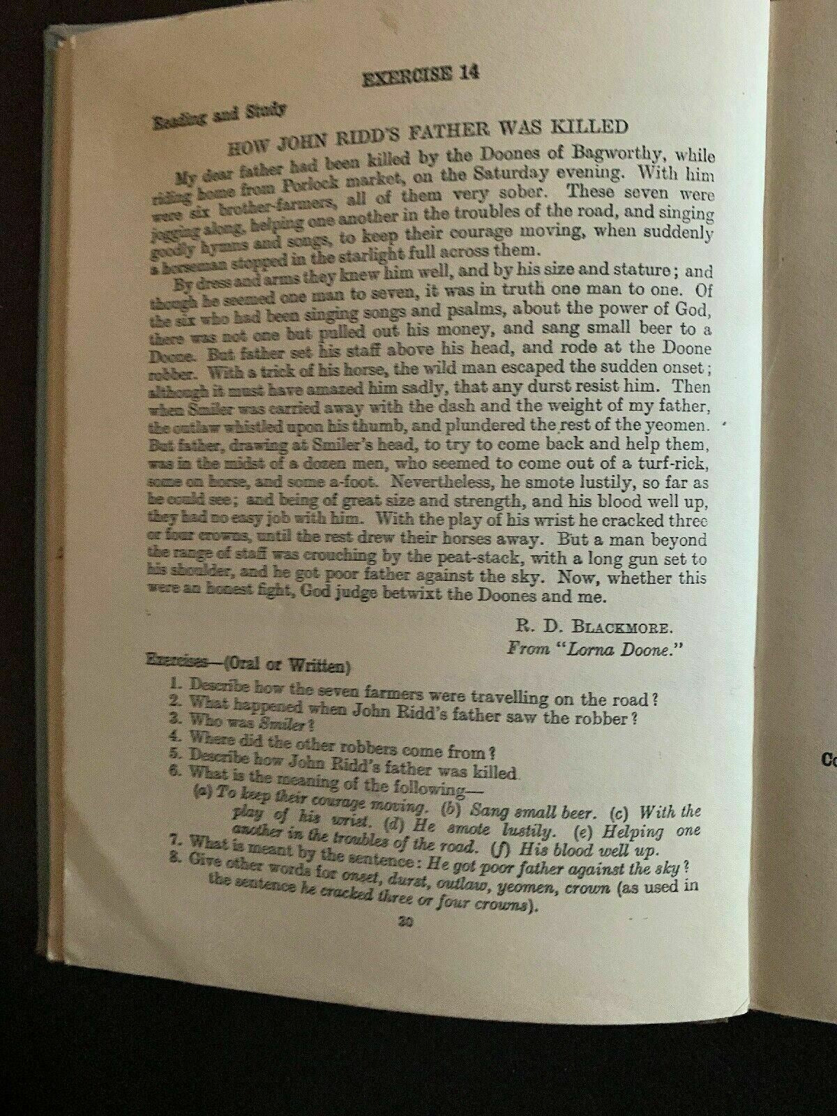 Common Sense English Secondary Book II By F.F Potter Hardcover 1947
