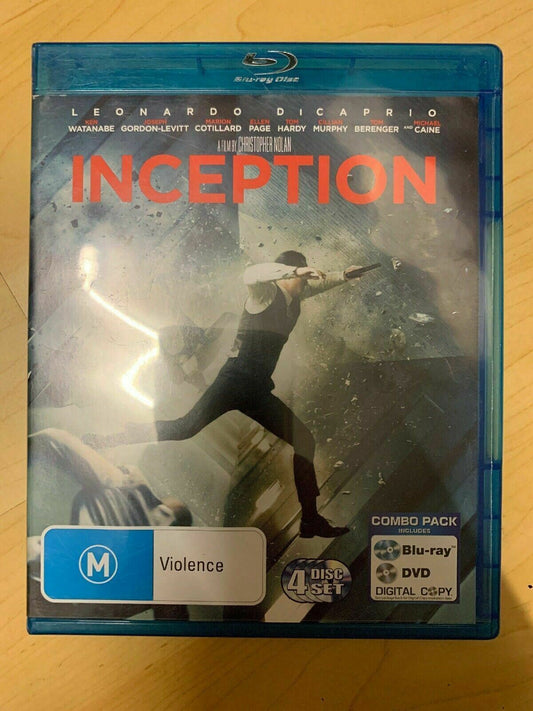 Inception (Blu-ray, 2010, 4-Disc Set)