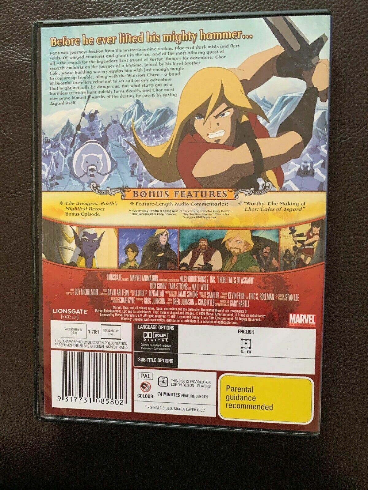 Thor - Tales Of Asgard DVD Region 4