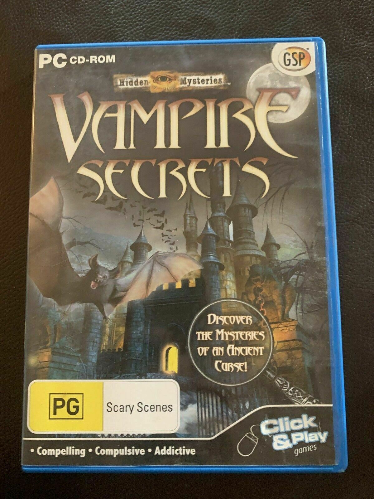 Hidden Mysteries - Vampire Secrets - PC Windows CD-ROM - Hidden Objects Game