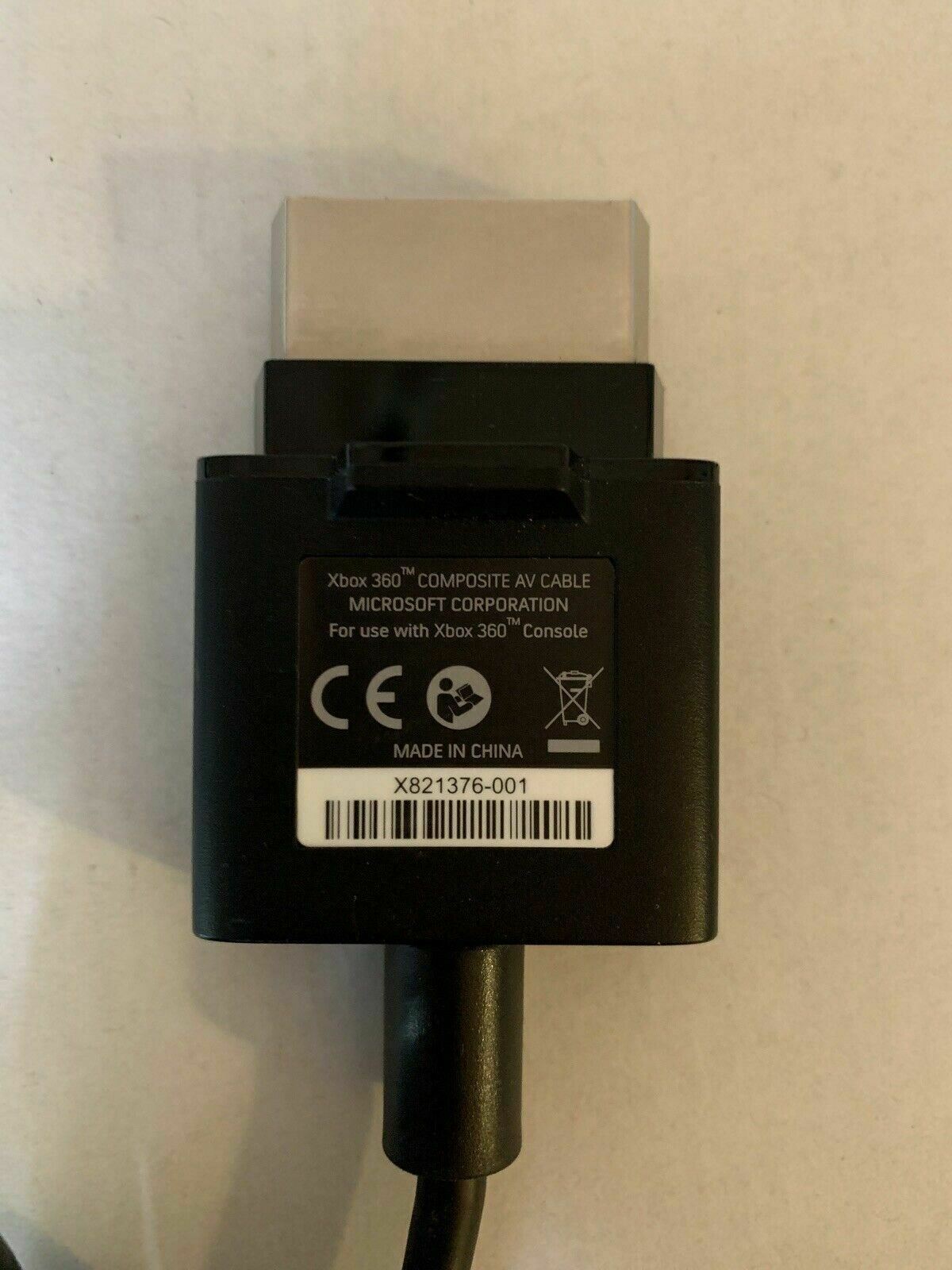 Genuine Authentic Microsoft Xbox 360 AV Composite Cable