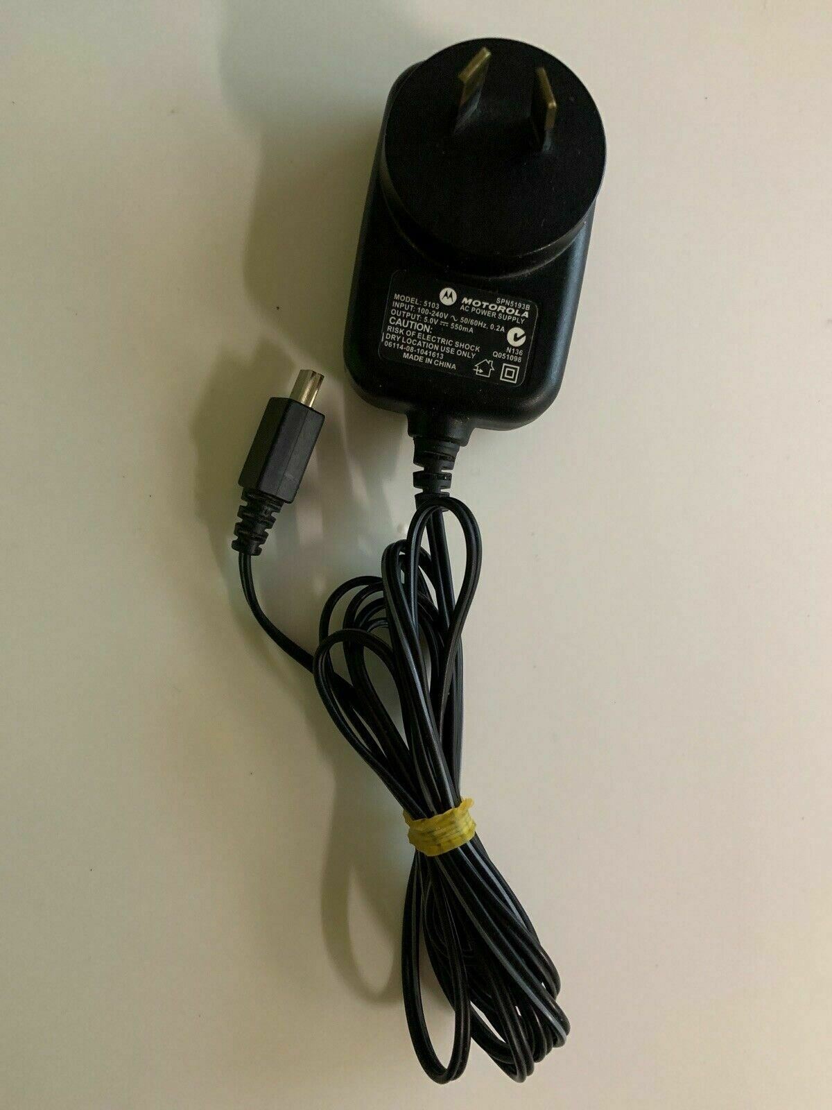 GENUINE Motorola 5103 AC Power Supply AC Adapter 5V 550mA