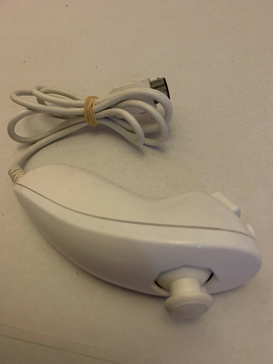 Genuine Nintendo White Wii Nunchuck Remote (RVL 004) Num Chuck - Original Workin