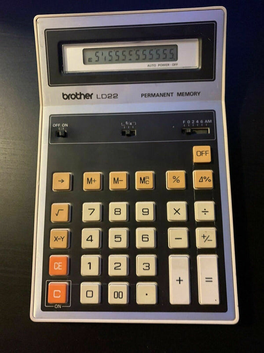 Vintage Brother LD22 Calculator